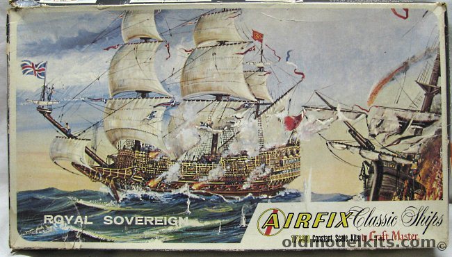 Airfix The Royal Sovereign - British Man-O-War - Craftmaster Issue, 1908-400 plastic model kit